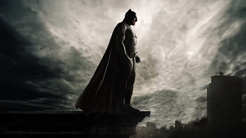 Batman On The Roof Of Seeing Gotham City, batman, artwork, artist, digital-art, , superheroes, HD wallpaper
