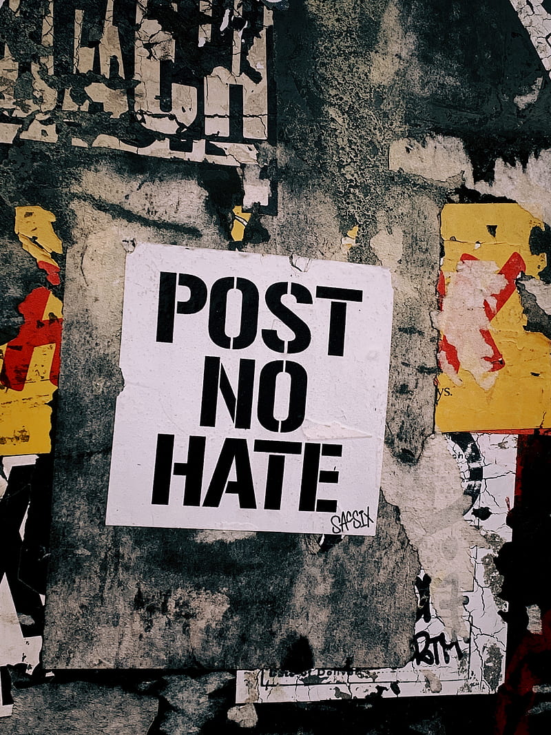 Post No Hate grafitti, HD phone wallpaper