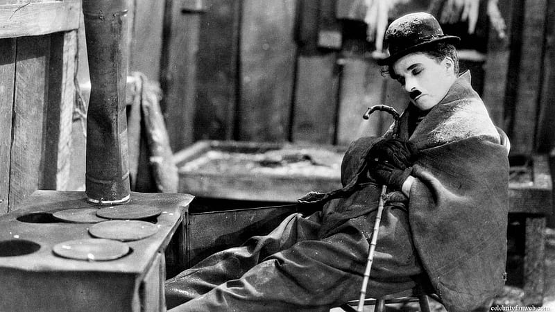 The amazing Chaplin, amazing, movie, chaplin, shot, film, black and white, comic, cinematograph, gold rush, entertainment, english, charlie chaplin, HD wallpaper