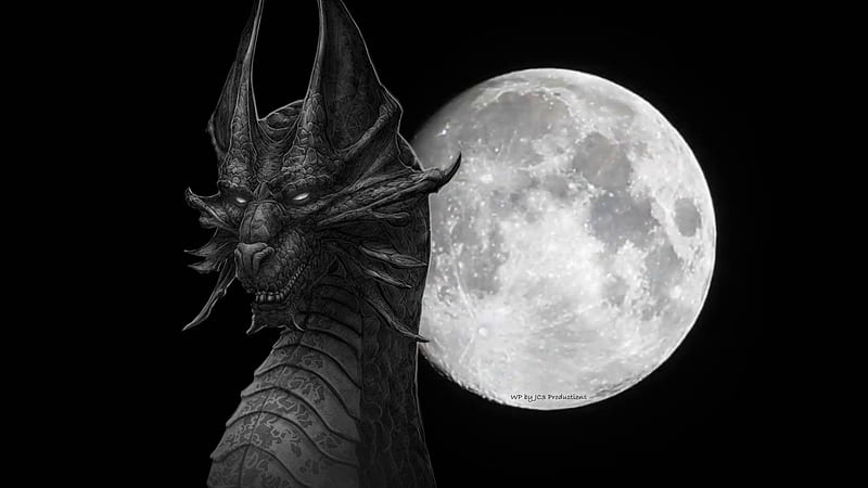 Dragon Black, Black and Gray Dragon, HD wallpaper