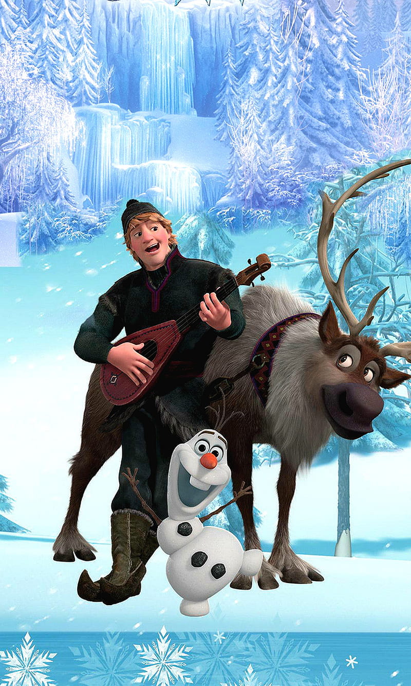 Olaf Snowman, 2013, cartoon, disneyolaf snowman, movie frozen, HD phone wallpaper