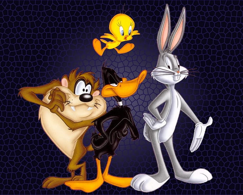 Looney Tunes, bugs, bunny, duck, taz, tweety, HD wallpaper