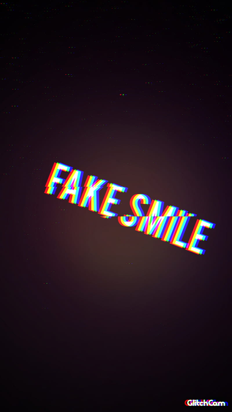 Fake smile, fakesmile, glitch, sad, HD phone wallpaper | Peakpx
