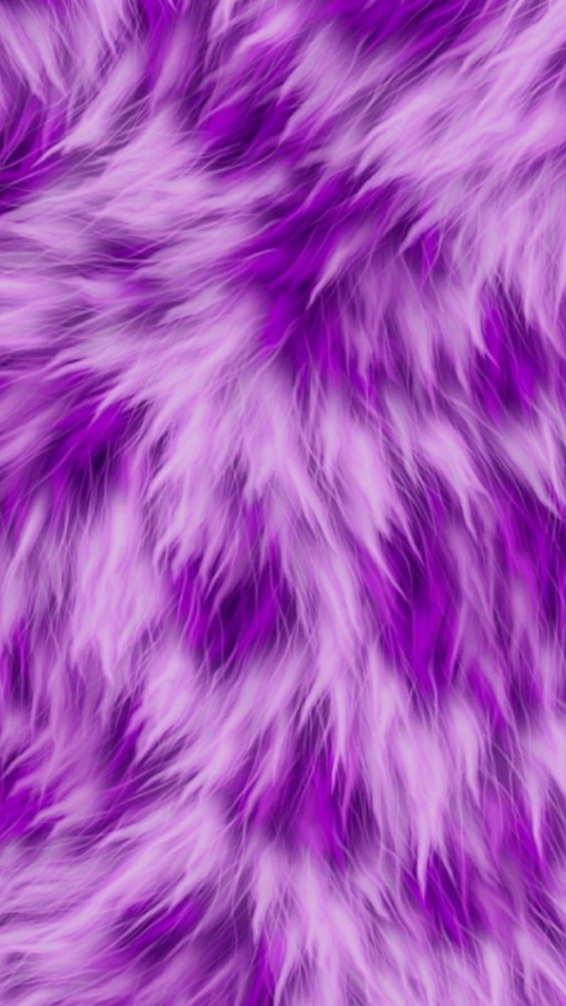 Purple fur, fluffy, HD phone wallpaper