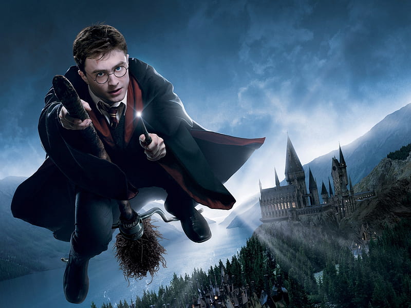 Harry Potter, Wand, Movie, Hogwarts Castle, HD wallpaper