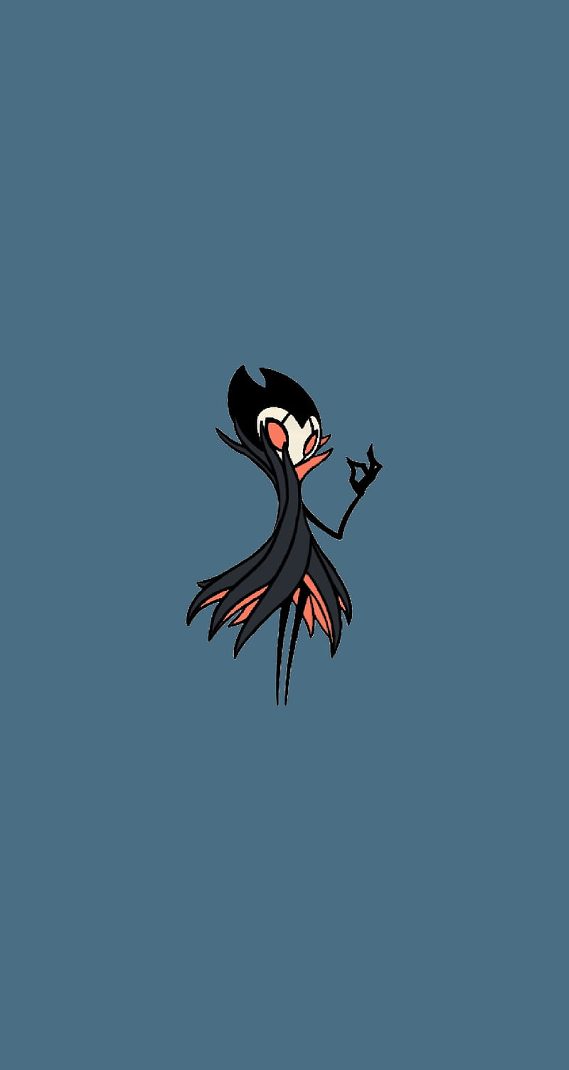 Lil Retro Grimm DBL, blue, cute, dark, gaming, hollowknight, minimalistic, videogames, HD phone wallpaper