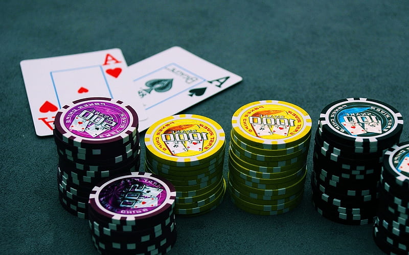 Casino, gambling, poker, poker table, HD wallpaper