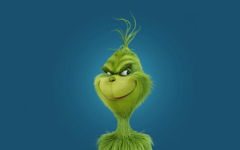 How the Grinch Stole Christmas (2017), poster, fantasy, How the Grinch Stole Christmas, movie, green, blue, creature, HD wallpaper