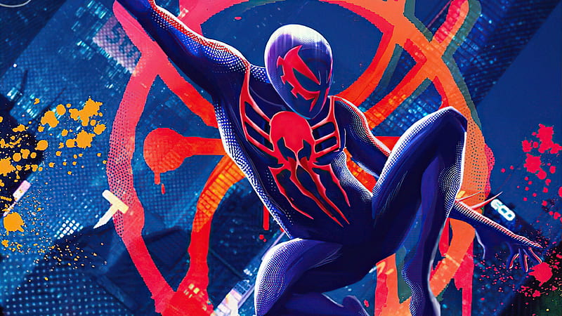 Spiderman 2099 In Multiverse , spiderman, superheroes, artist, artwork, digital-art, HD wallpaper