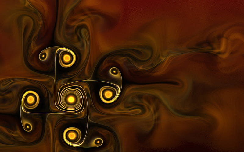 Fire Gnarl, fire, gnarl, fractal, abstract, HD wallpaper