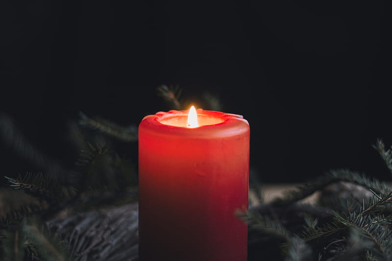 Candle, fire, flame, red, HD wallpaper | Peakpx