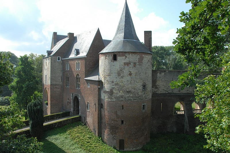 Dutch Castle Horn, Tower, Horn, Castle, Dutch, Netherlands, Holland, Medieval, HD wallpaper