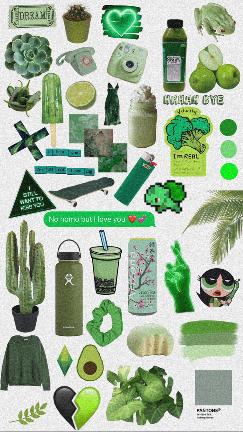Green Aesthetic , asthetic, cute, trendy, HD phone wallpaper