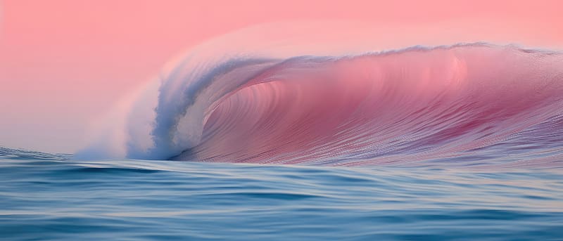 Soothing Waves, waves, ai, artist, artwork, digital-art, HD wallpaper