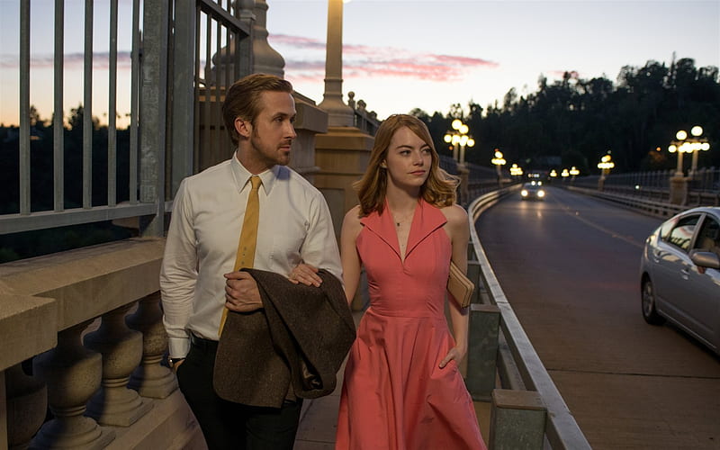 La La Land, 2016, Emma Stone, Ryan Gosling, HD wallpaper