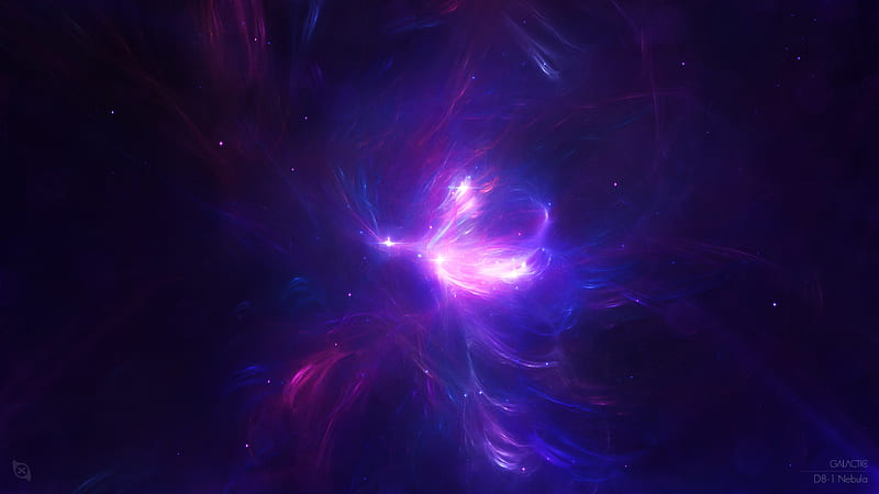 purple nebula, deep spa, Space, HD wallpaper