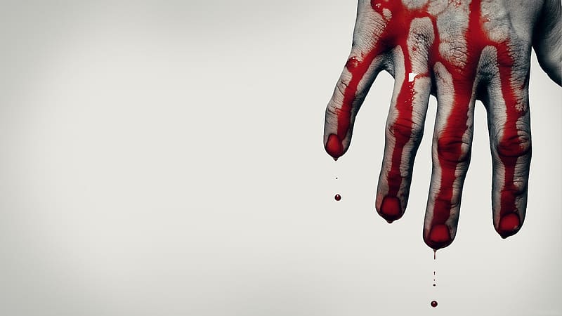 Blood, Dark, Hand, Creepy, Horror, HD wallpaper