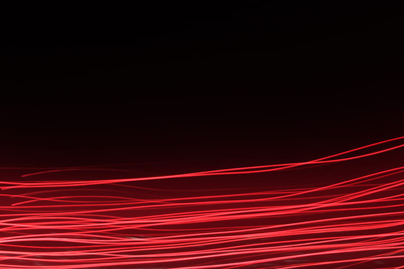 lines, light, long exposure, red, HD wallpaper