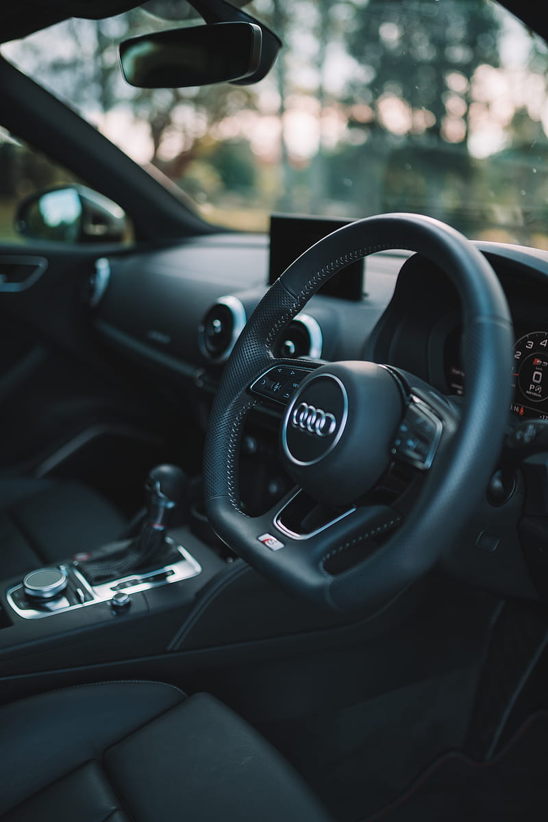 audi s3, audi, car, steering wheel, interior, HD phone wallpaper