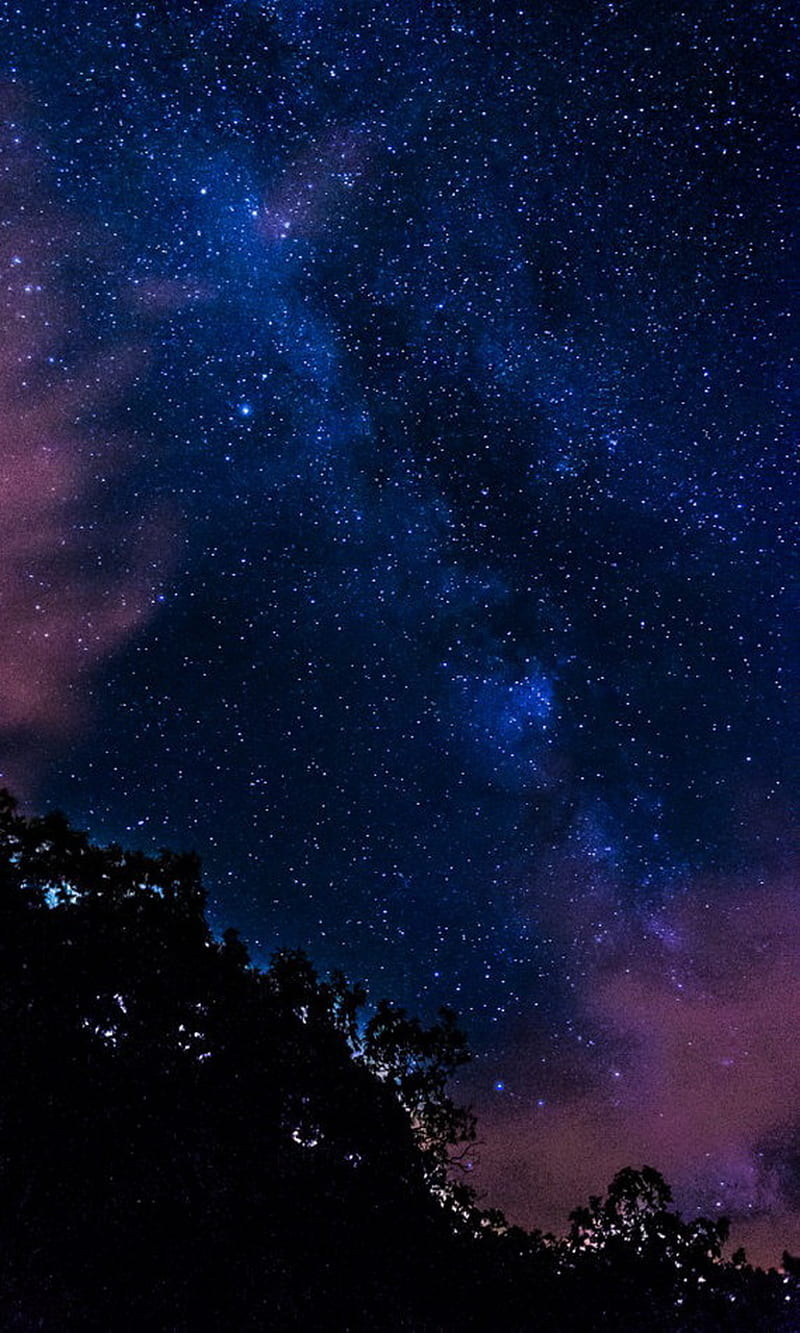Stars, night, shooting, sky, HD phone wallpaper