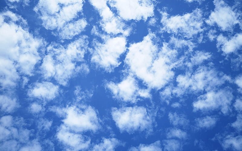 sky with clouds, heaven, blue sky, background with clouds, sunny sky, HD wallpaper