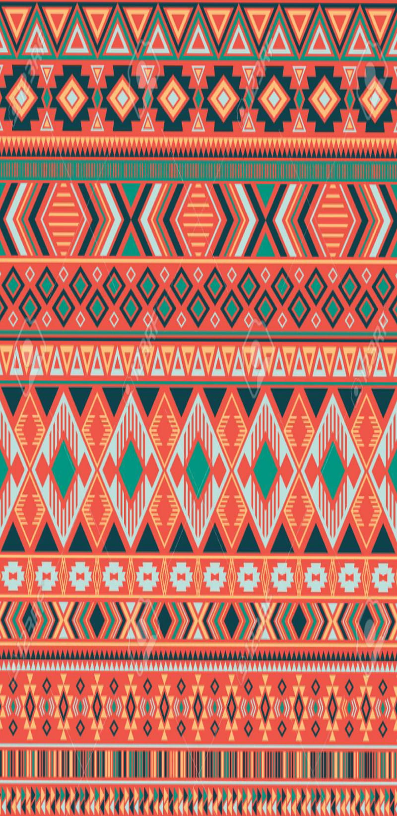 Dine Pattern, american, dine, indian, native, navajo, orange, patterns ...