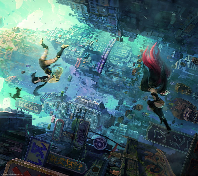 Video Game, Gravity Rush 2, Kat (Gravity Rush) , Raven (Gravity Rush), HD wallpaper