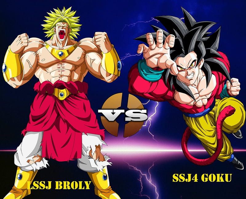  Goku SSJ4 VS Broly SSJ2, Lucha, Broly SSJ2, Anime, Luchadores, Jugadores, Goku SSJ4, Fondo de pantalla HD