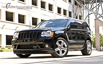 Black 2008 Jeep Grand Cherokee SRT8, cherokee, grand cherokee, 2008, black, grand, jeep, srt-8, srt8, HD wallpaper