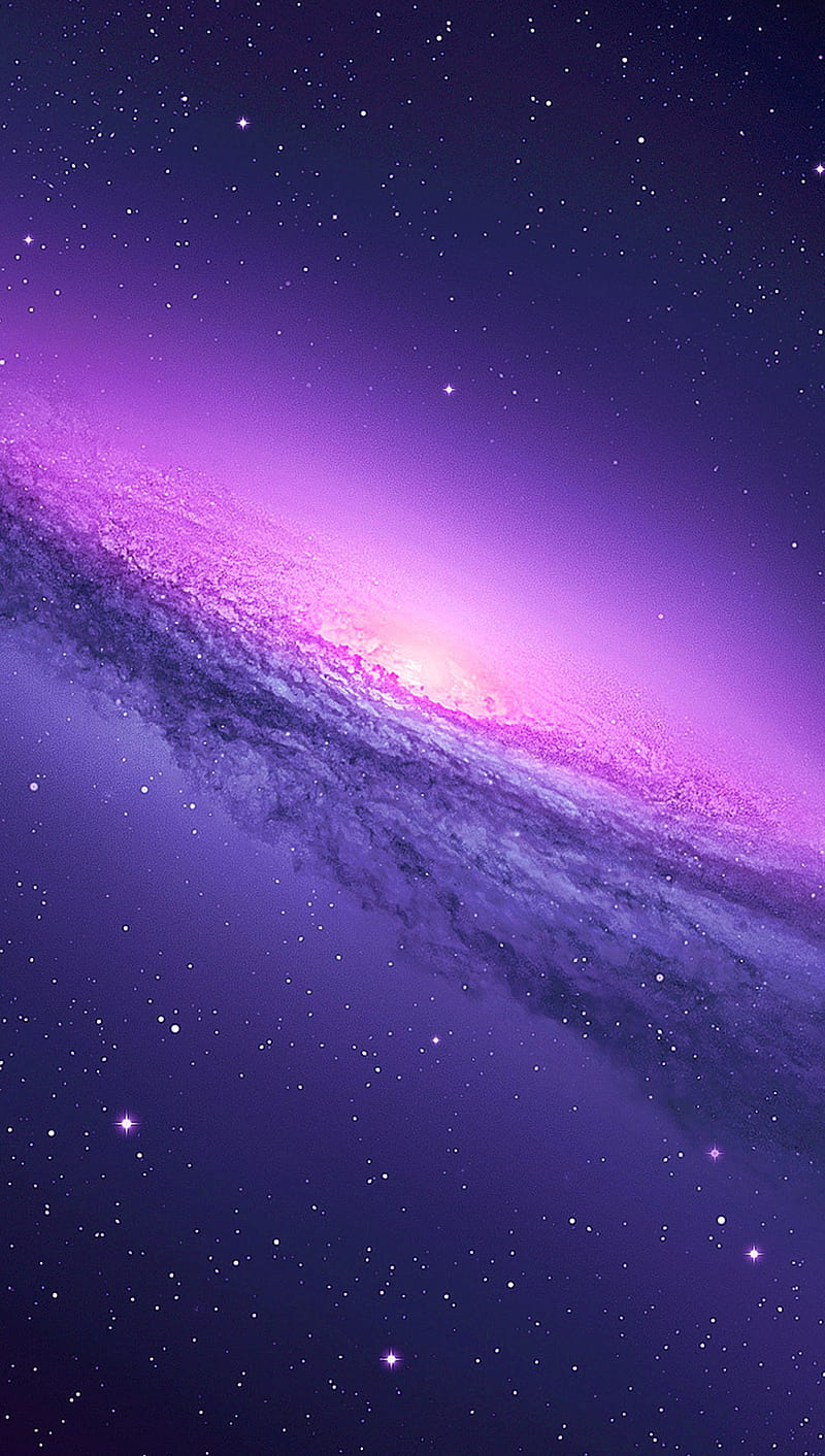 Galaxy, pink, purple, HD phone wallpaper
