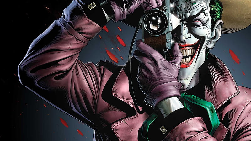 Joker, art, luminos, camera, man, comics, batman, fantasy, green, pink, HD  wallpaper | Peakpx