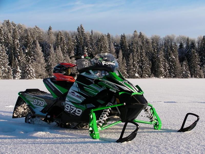 Arctic Cat 600, snowmobile, thrill, endurance, ride, HD wallpaper