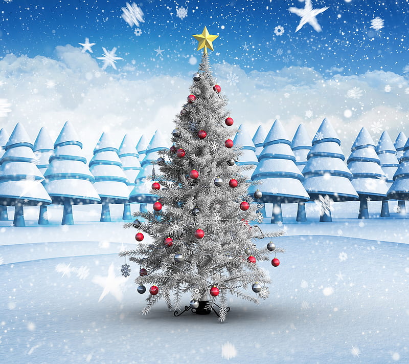 White Christmas, holiday, ornament, snow, x-mas, xmas, HD wallpaper ...