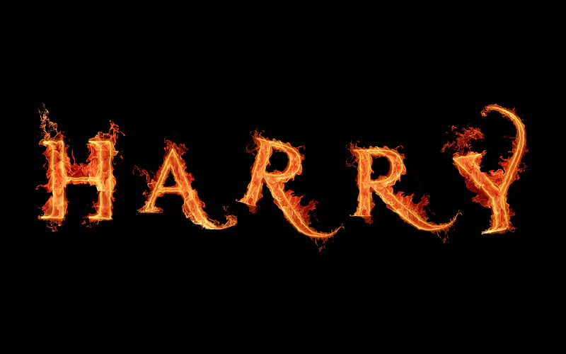 Harry, red, alphabet, yellow, name, bonito, year, flame, colored, color, letter, amazing, colors, black, collage, gift, abstract, fire, cool, flames, letters, awesome, funny, collages, writing, HD wallpaper