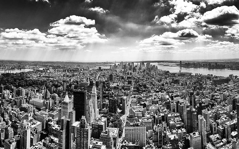 Panorama of Manhattan -Urban Landscape, HD wallpaper