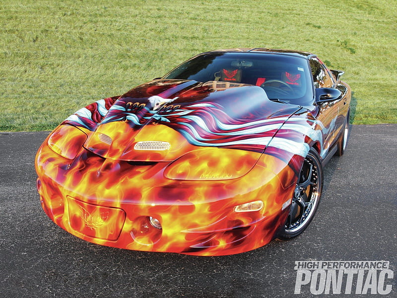 Trans Am For The Troops, Pontiac, Tribute, 1999, Flames, HD wallpaper