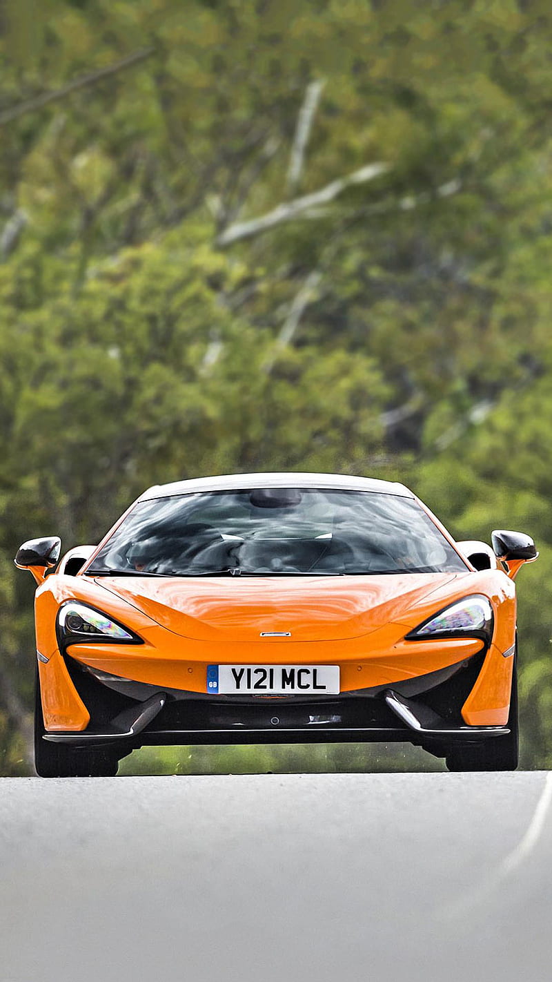 McLaren, 570s, orange, HD phone wallpaper