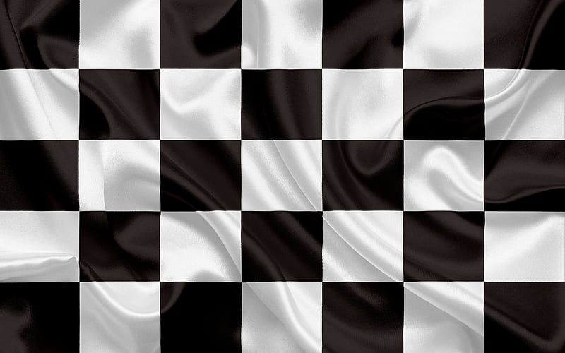 Checkered Flag, black white flag, finish flag, silk flags, HD wallpaper