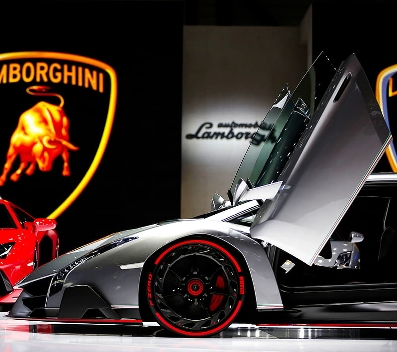 Lamborghini Veneno, cool, doors new, supercars, HD wallpaper