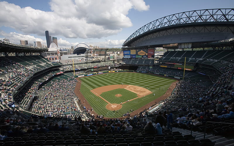Safeco Field, Seattle Mariners, Major League Baseball, MLB, baseball stadium Seattle, USA, HD wallpaper