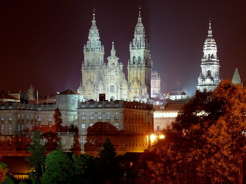 Santiago De Compostela Cathedral, santiago de compostela, galicia, christianity, pilgr, religious, spain, HD wallpaper