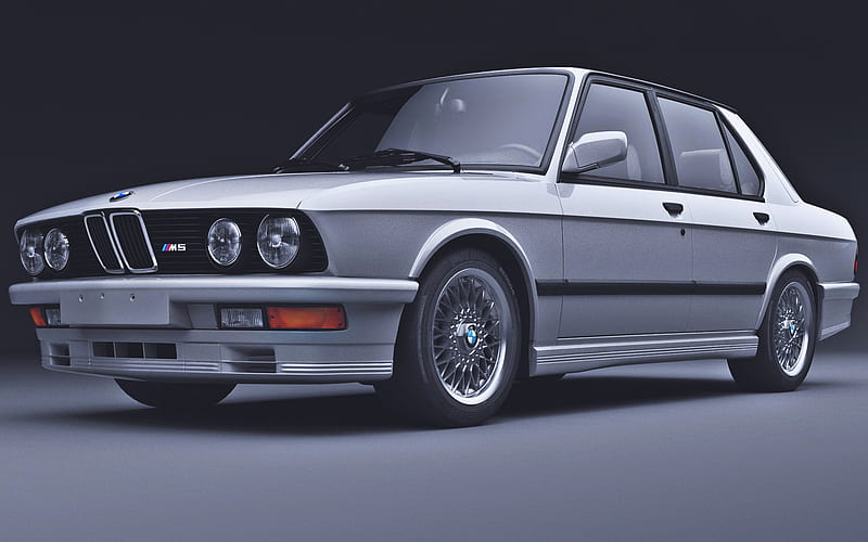 BMW M5, studio, E28, tuning, BMW 5-series, german cars, gray E28, BMW E28, BMW, HD wallpaper