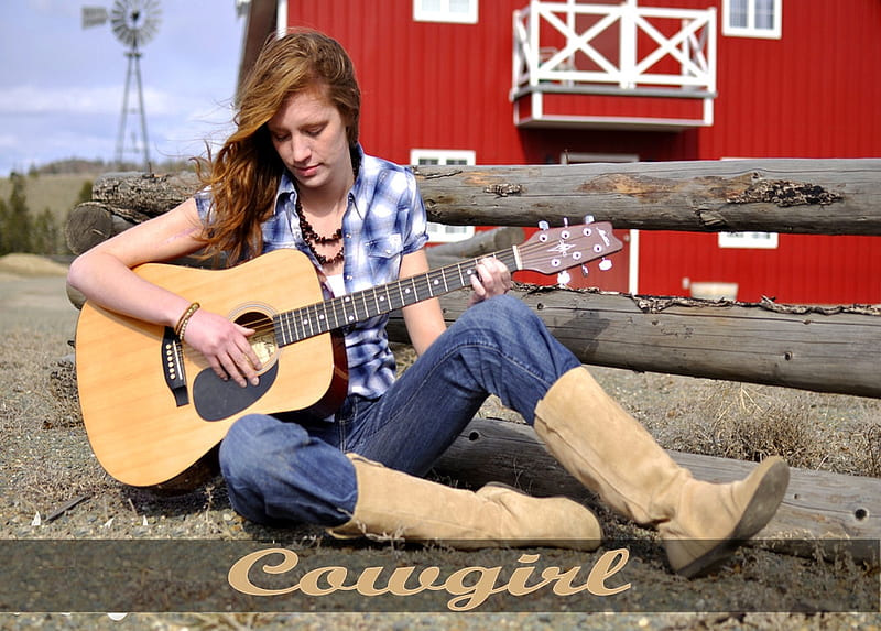 1920x1080px 1080p Free Download Cowgirl Musician Fence Female Cowgirl Boots Music