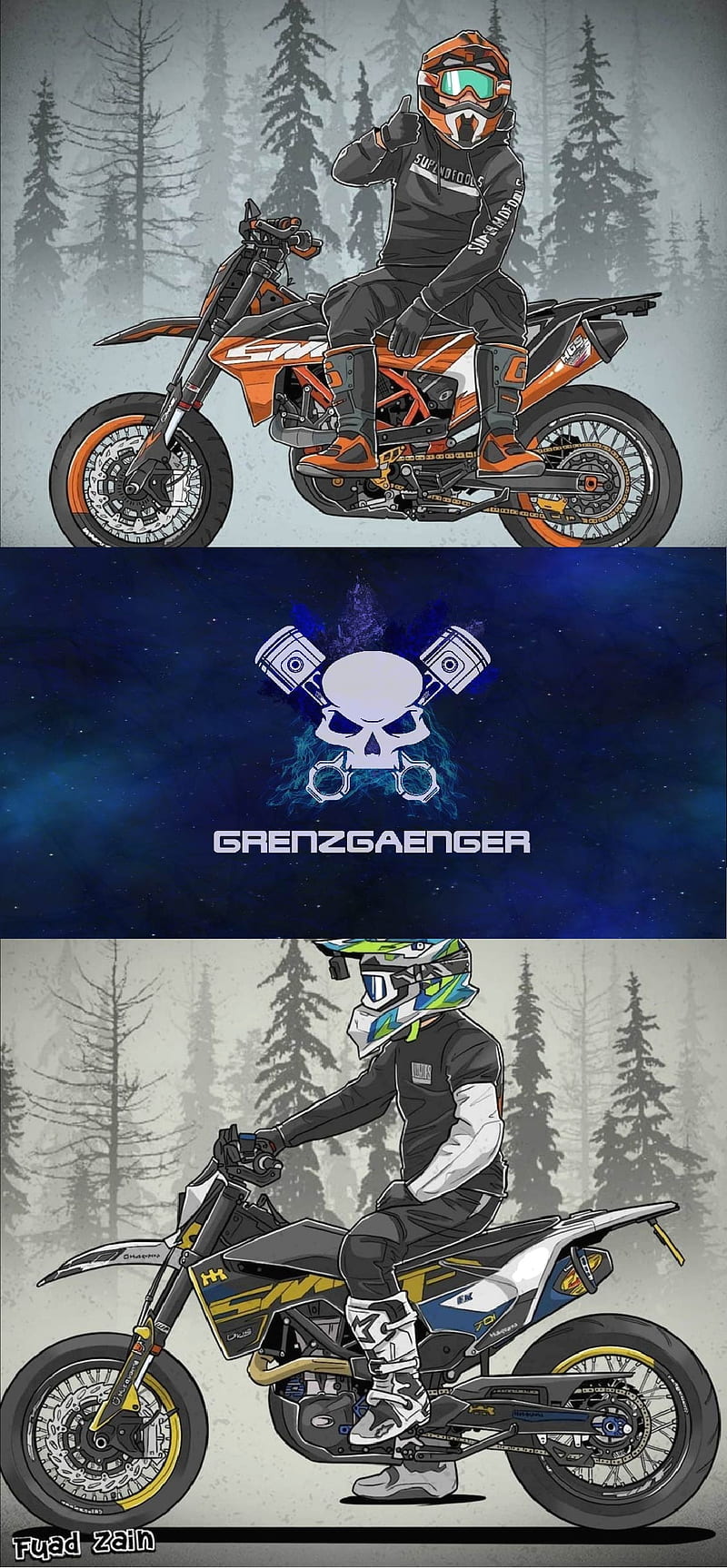Grenzgaenger, bike, exhaust, motorcycle, race, sound, stunt, wheelie, HD phone wallpaper