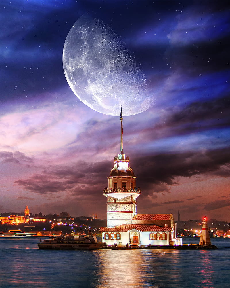 Colorful view of Istanbul one of Turkeys most wonderful cities 4K  wallpaper download