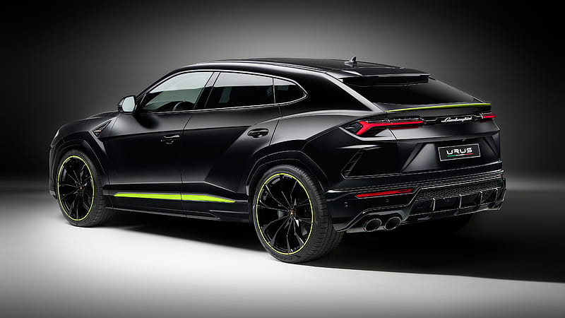 Black 2021 Lamborghini Urus Graphite Capsule 2 Cars, HD wallpaper