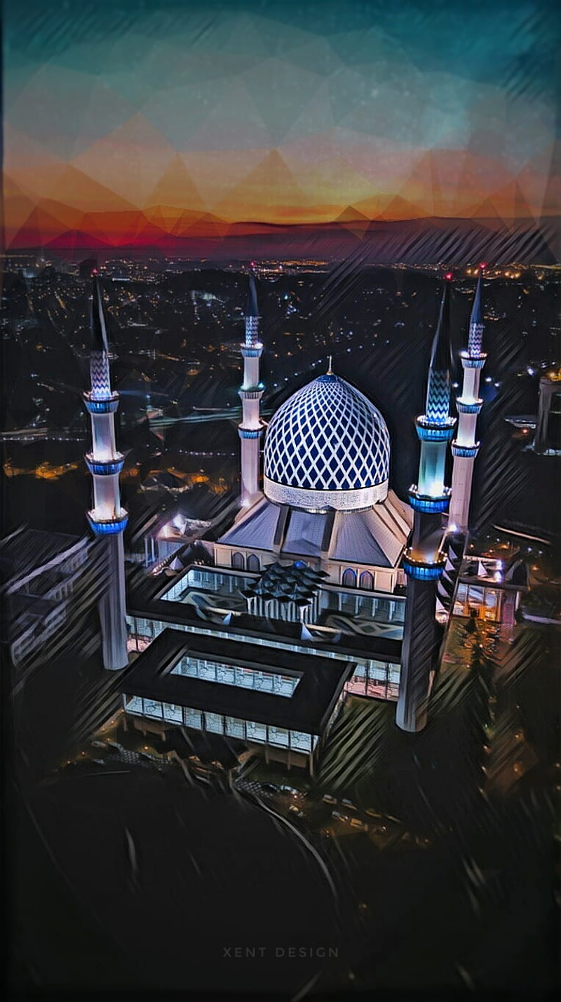 mosque, allah, allahu, black, good, hazrat, islam, muhammad, muslim, quran, sw, HD phone wallpaper