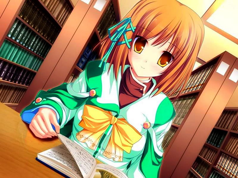 Koyuki Studying... :), koyuki, magus tale, sweet, studying, cute, hair, girl, amagase, anime, eyes, HD wallpaper