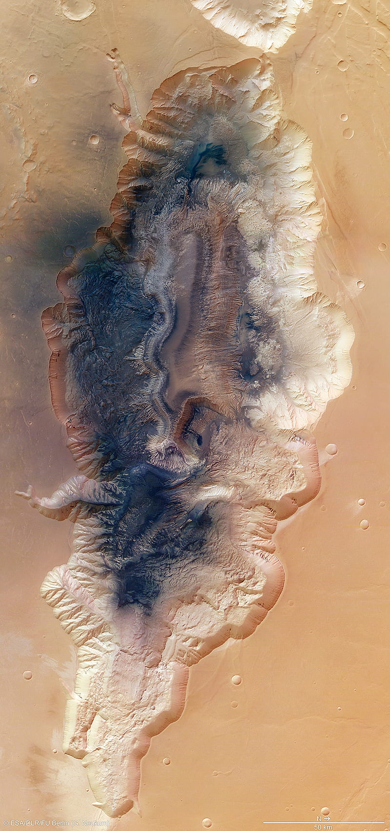 landscape, Mars, aerial view, planet, HD phone wallpaper