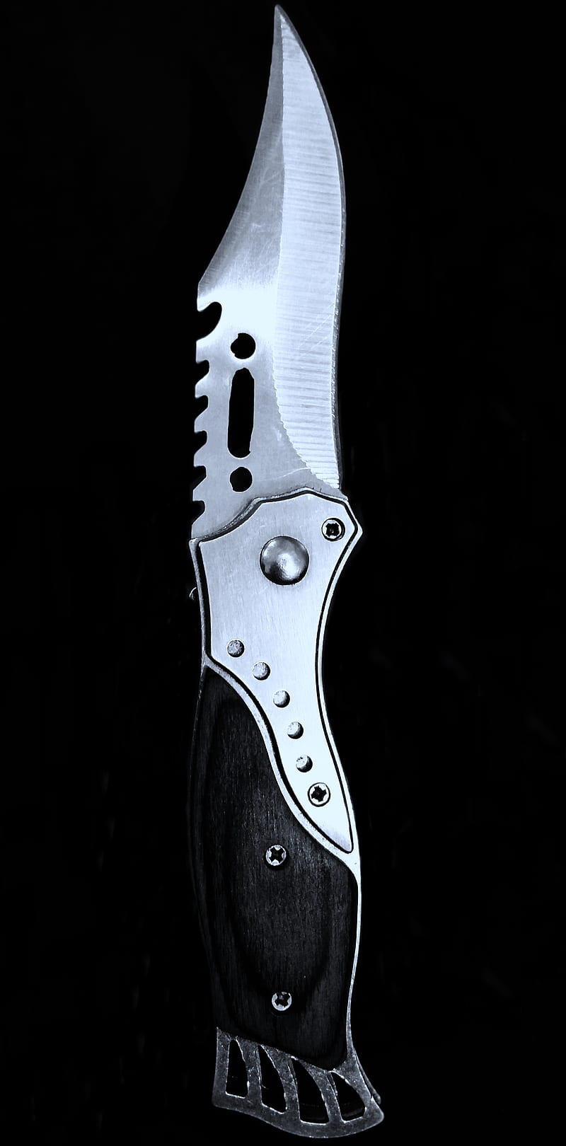 Knife simple, black and white, knife, HD phone wallpaper